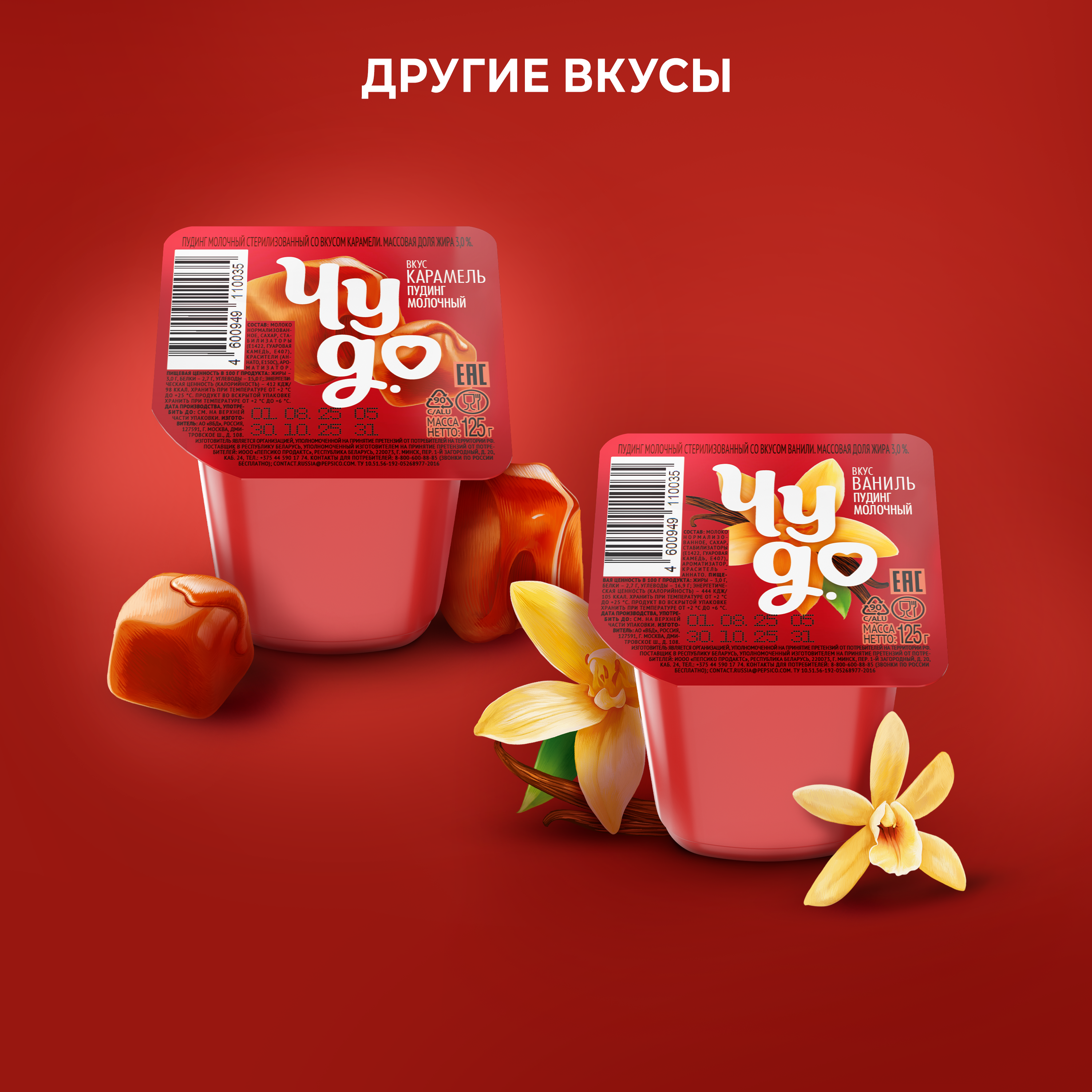 

Пудинг Чудо Шоколад 3.1% 125 г