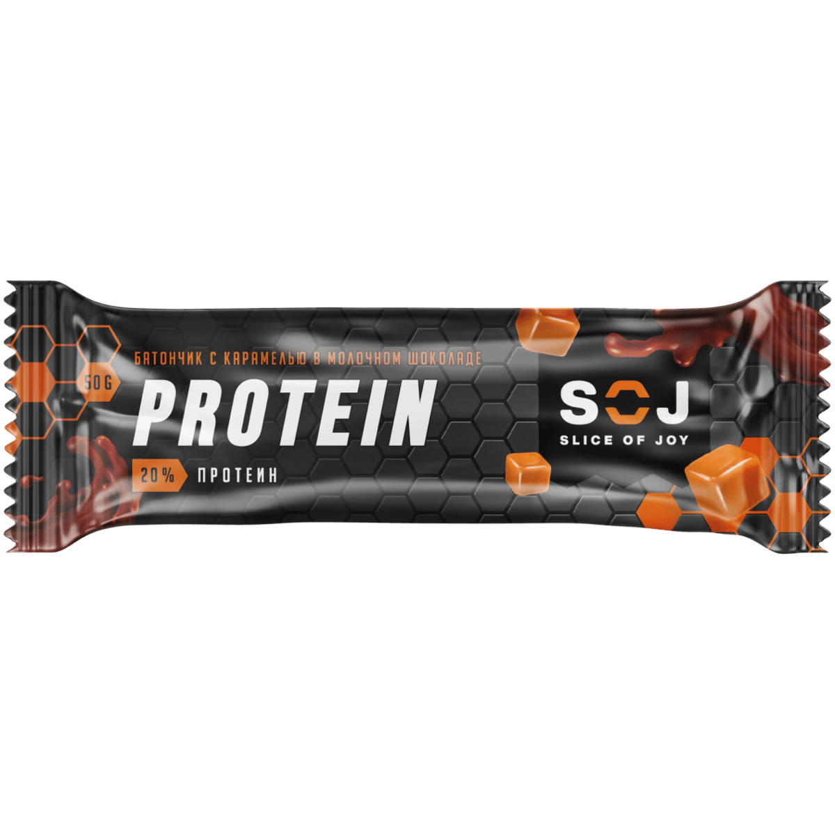 

Батончик протеиновый SOJ Protein с соленой карамелью, в молочном шоколаде 50 г