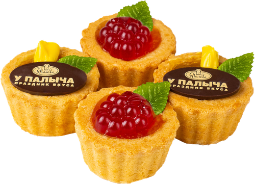 

Пирожные У Палыча корзиночки Райский сад с начинкой из спелых фруктов и ягод 160 г