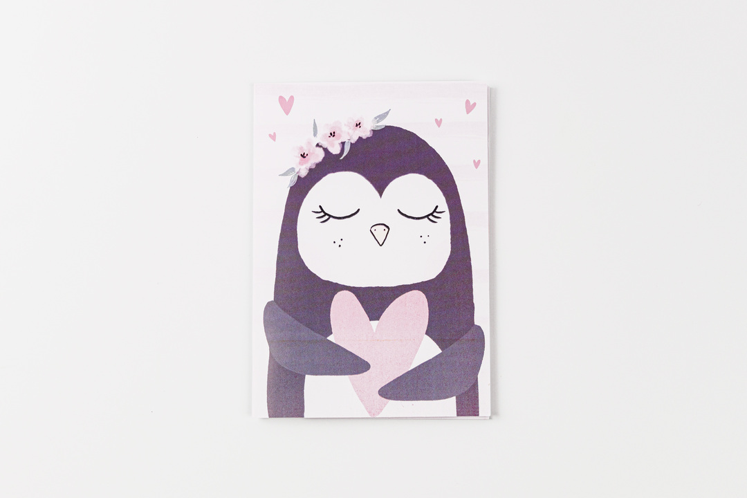 

Подарочная открытка-раскраска ВкусВилл с пастилой Пингвин 55 г