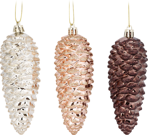 

Украшение елочное Homeclub Шишка 12 см пластик 1 шт. цвет в ассортименте