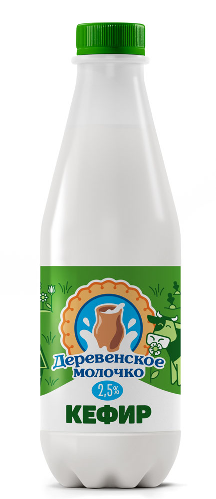 

Кефир Деревенское молочко 2.5% 850 мл