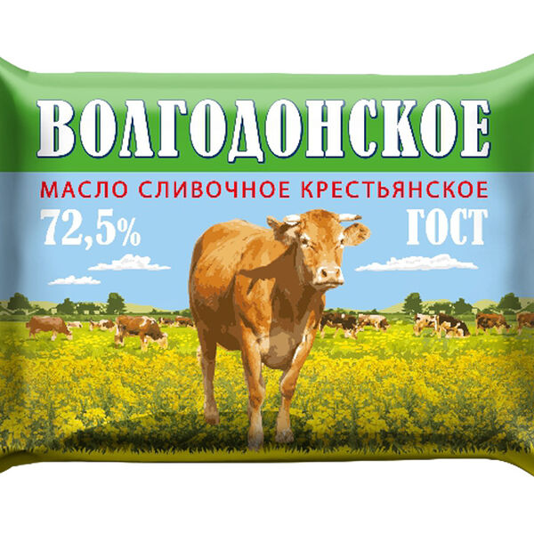 Масло сливочное Белый Медведь Волгодонское 72,5% ГОСТ 180 г