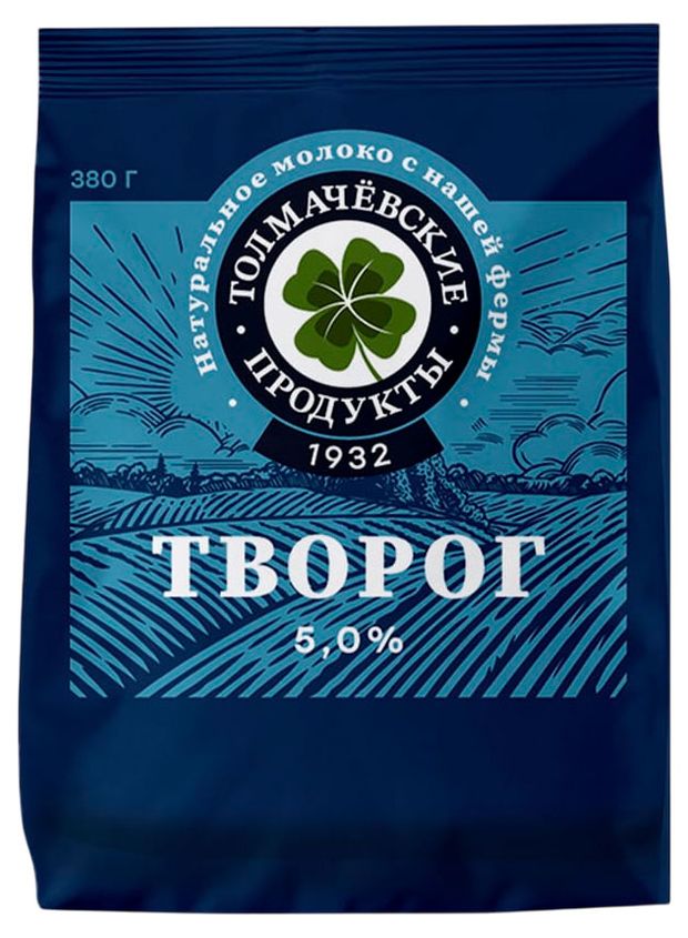 

Творог Толмачёвские продукты 5% 380 г