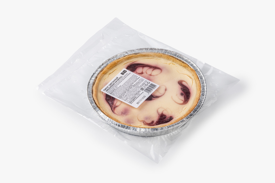 

Пирог сметанный ВкусВилл Вишневая начинка 300 г