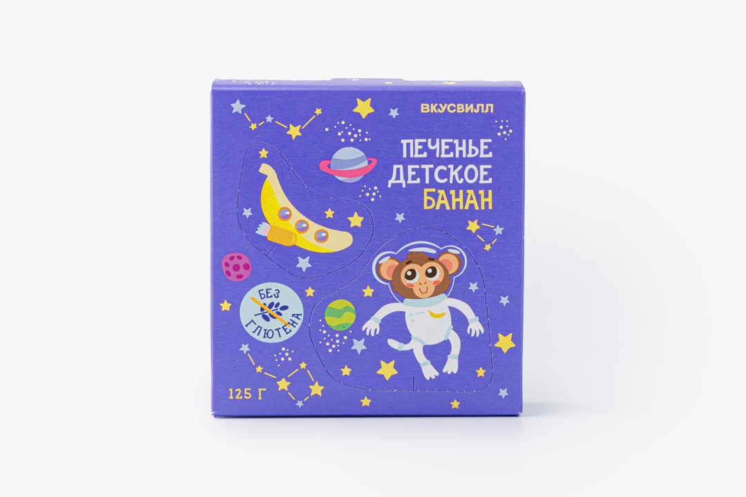 

Печенье детское Банан, без глютена