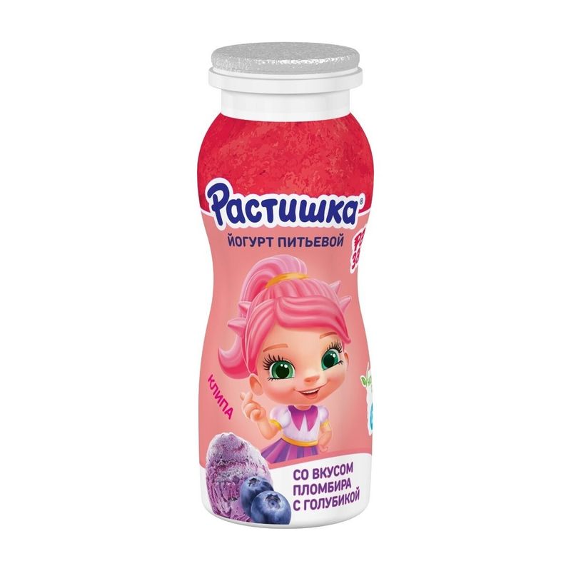 

Йогурт Растишка пломбир с голубикой 1.6% БЗМЖ 90 г