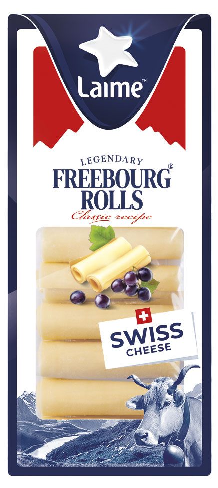 

Сыр твердый Фрибург роллы Laime 49% БЗМЖ Швейцария, 100 г