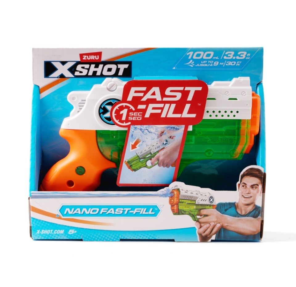 

Игрушка Zuru Водный бластер X-Shot Nano Fast-Fill 5+