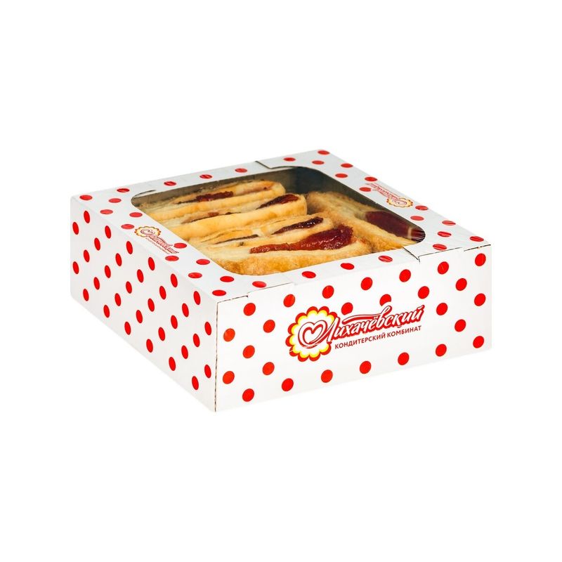 

Печенье слоеное Лихачёвский кондитерский комбинат Язык с брусникой 320 г