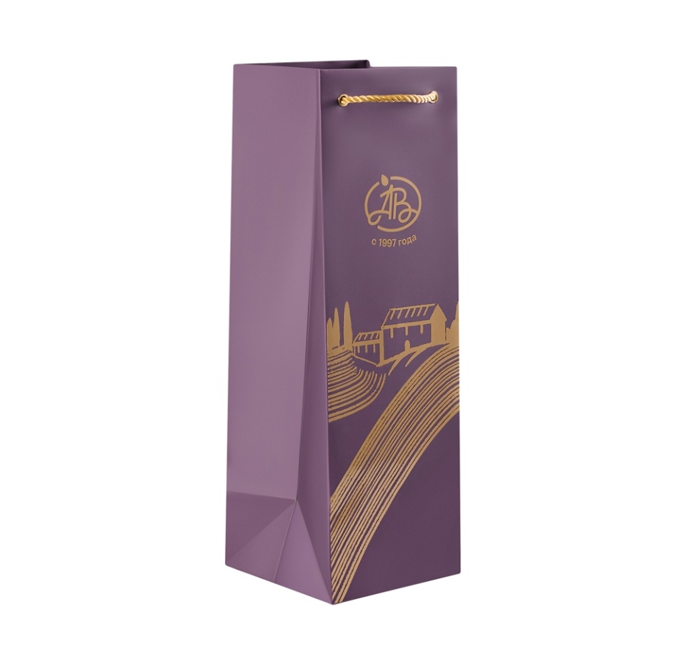 

Подарочный пакет Азбука вкуса для алкоголя 12х36х12 см