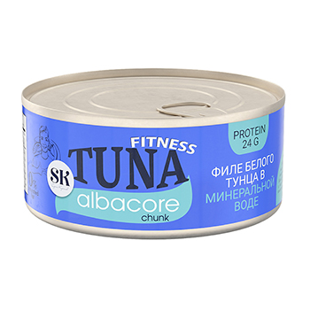 

Тунец белый SK Albacore филе в минеральной воде 140 г