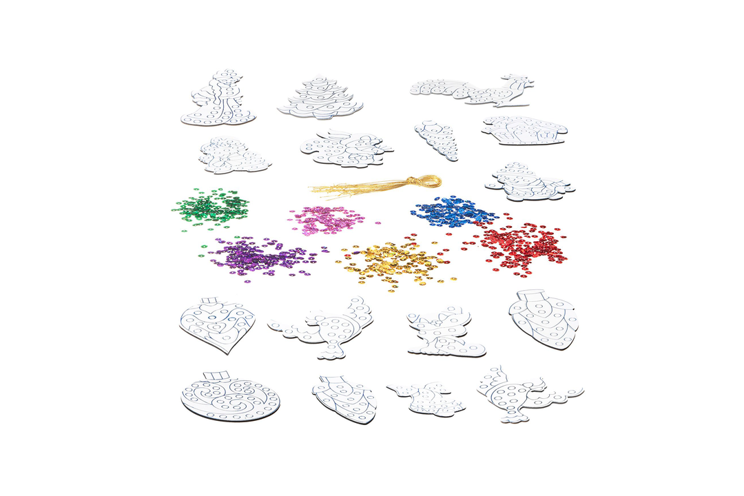 

Набор для творчества Bondibon Ёлочные украшения с пайетками 3D эффект