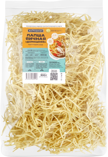 

Ватрушкин Лапша домашняя, 300г