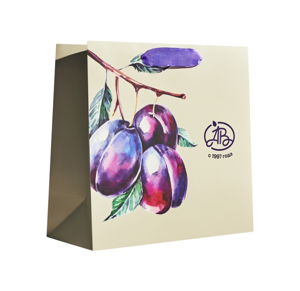 

Пакет подарочный Азбука вкуса Фруктовая коллекция Слива M 30х30х14 см