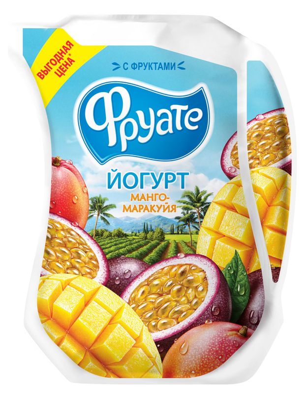 

Йогурт питьевой Фруате Манго-маракуйя 1.5% 950 г