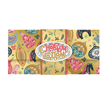 

Конверт для денег Лакарт С Новым Годом и Рождеством 185x90 мм