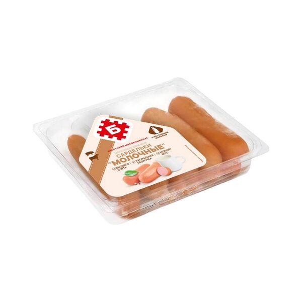 Изд мясн вар колб Сардельки МОЛОЧНЫЕ в/с н об ГАЗ 500г Брестский мк