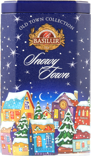 

Чай черный Basilur Снежный город цейлонский байховый с лепестками василька сахарная вата 75 г