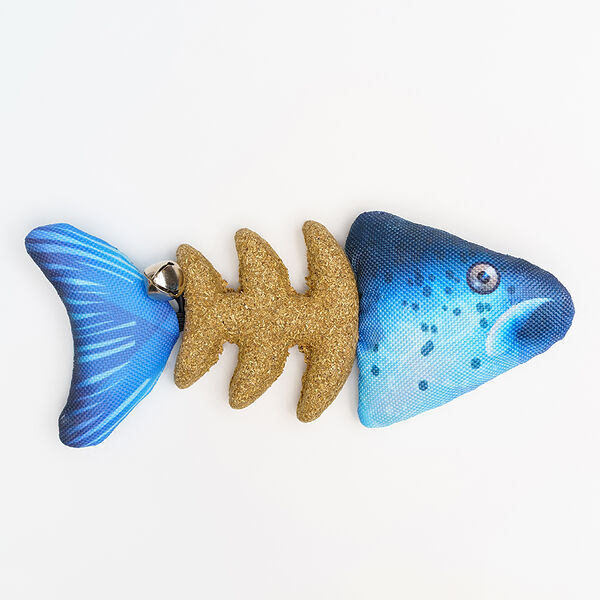 Игрушка для кошек Rurri Рыба с кошачьей мятой