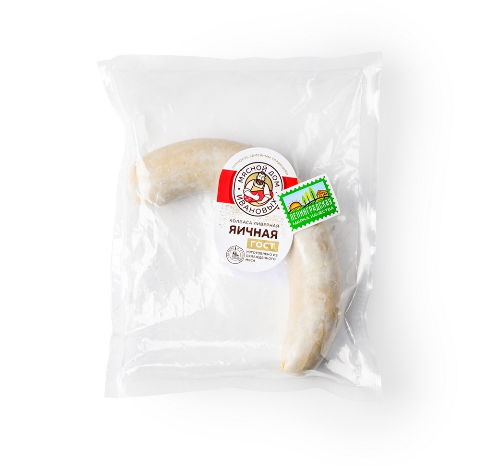 

Колбаса Ливерная Мясной Дом Ивановых "Яичная" н/о Россия, вес