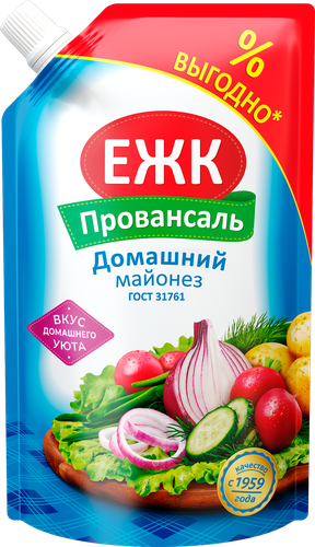 

Майонез ЕЖК Провансаль Домашний 50.5% 700 мл