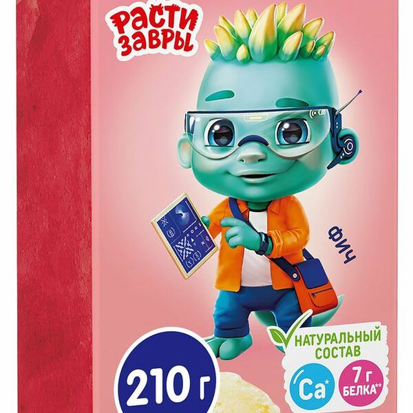 Коктейль молочный Растишка бананово-клубничное мороженое 2% 210 г