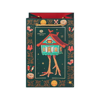 

Пакет подарочный Азбука вкуса Избушка S 15х22х10 см