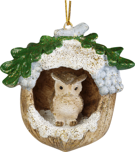 

Украшение елочное Homeclub Птичка в желуде 8 см дизайн в ассортименте