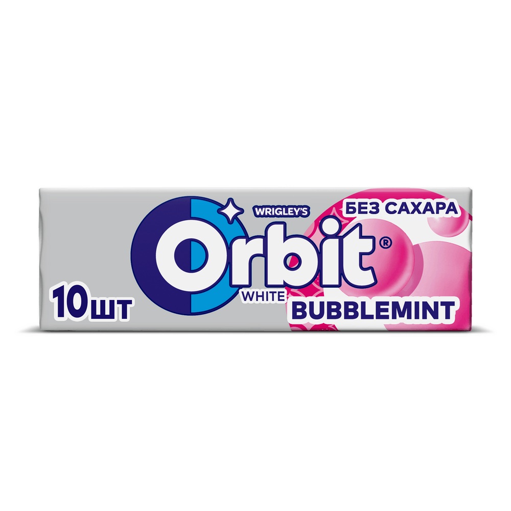 

Жевательная резинка Orbit White Bubblemint без сахара 13.6 г