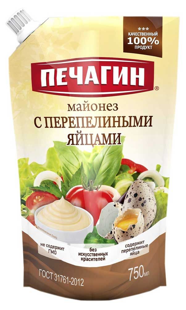 

Майонез Печагин с перепелиными яйцами 50% 750 мл