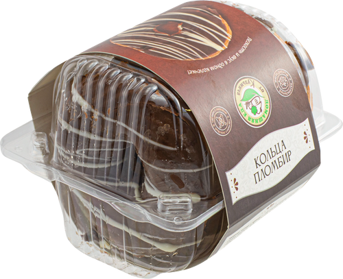 

Пирожное Домашняя еда от Кузьмича Кольца Пломбир 240 г