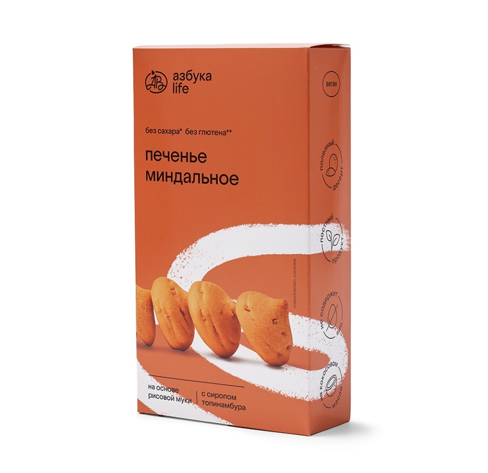 

Печенье безглютеновое Азбука Life Миндальное с сиропом топинамбура 100 г