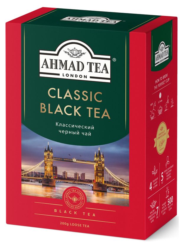 

Чай черный Ahmad tea Классический среднелистовой 200 г