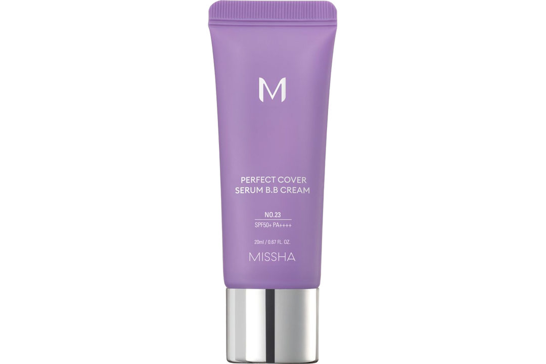 

Тональный BB-крем для лица Missha Perfect Cover Serum SPF 50+ PA++++ 23 Natural Beige с ниацинамидом и витамином Е антивозрастной 20 мл