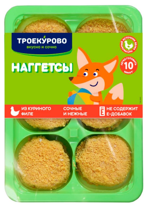 

Наггетсы Троекурово из куриного филе охлажденные 350 г