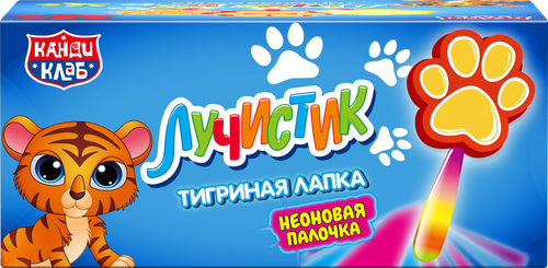 

Карамель на неоновой палочке Канди Клаб Тигриная лапка 10 г вкус в ассортименте
