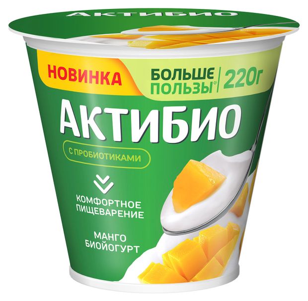 

Биойогурт АктиБио с манго 3% 220 г