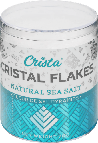 

Соль Crista пищевая морская садочная натуральная в форме пирамидок 70 г