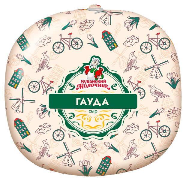 

Сыр полутвердый Староминский сыродел Гауда 45% вес