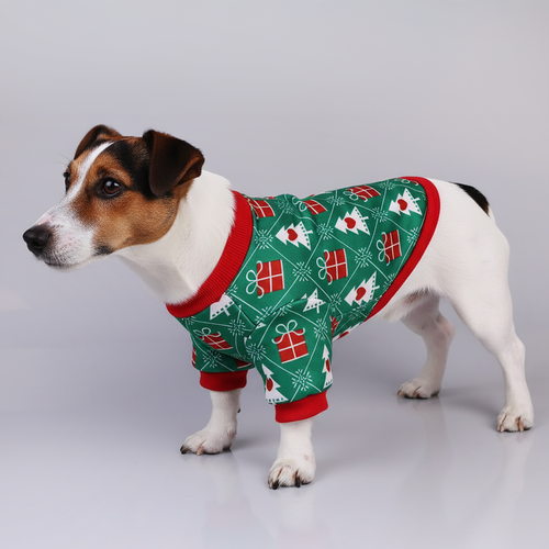 

Худи для собак Paw Wow с новогодним орнаментом размер L