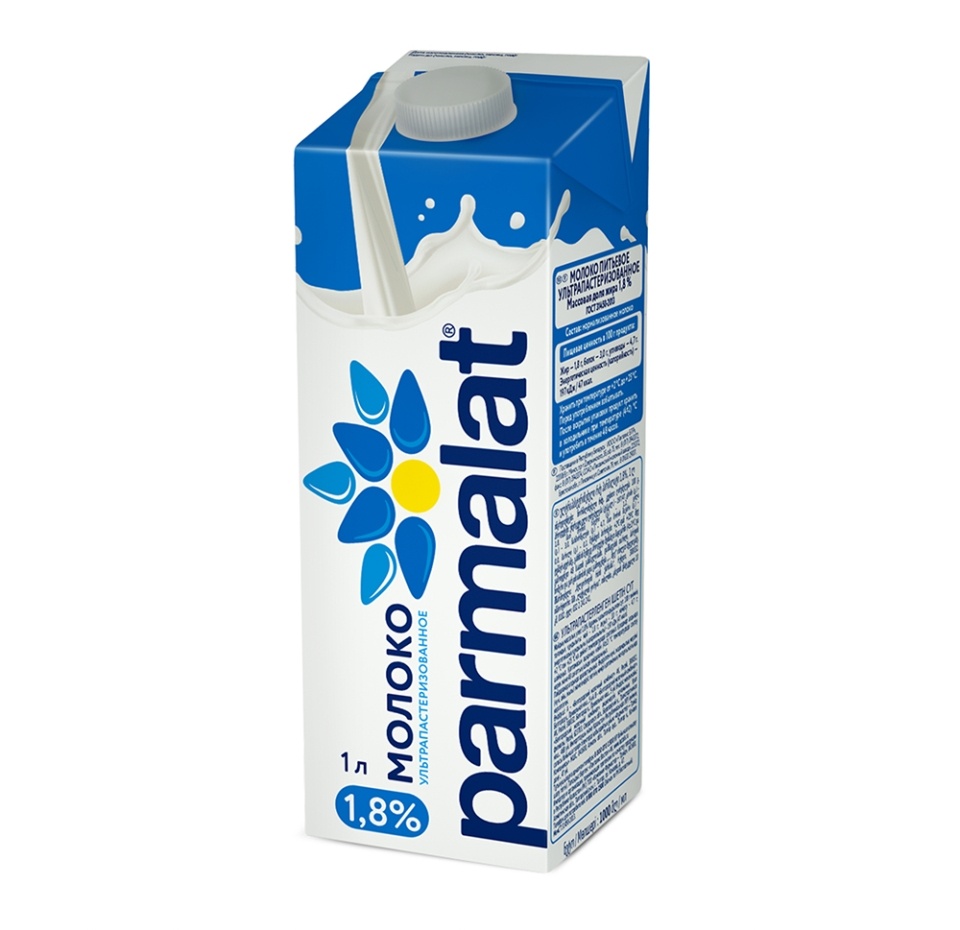 

Молоко Parmalat ультрапастеризованное 1.8% 1 л