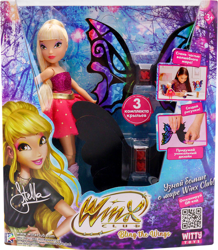 

Кукла Winx Club "BTW Scratch Art Wings, шарнирная, с крыльями, в ассортименте