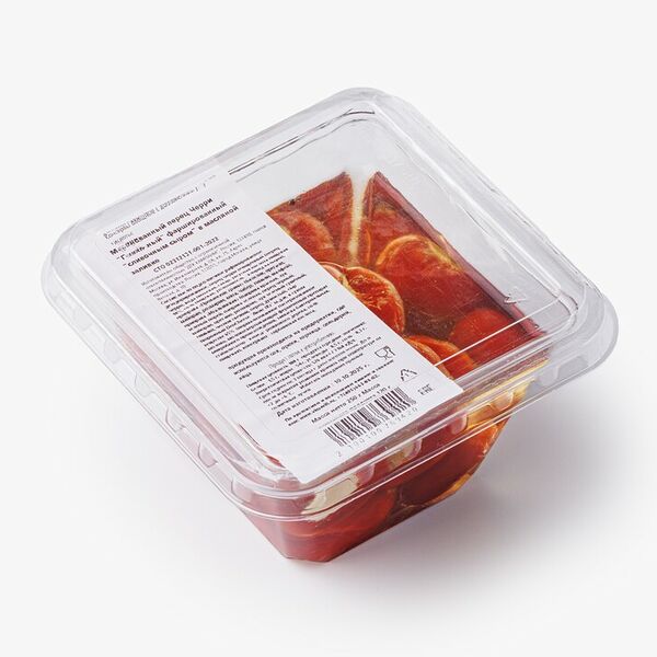 Перец черри фаршированный сыром в масляной заливке