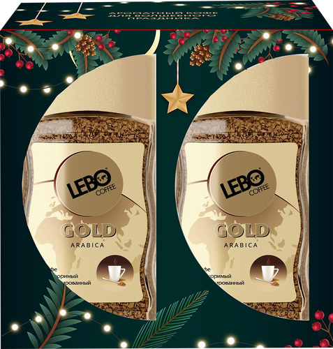 

Кофе растворимый Lebo Голд сублимированный 100 г х 2 шт.
