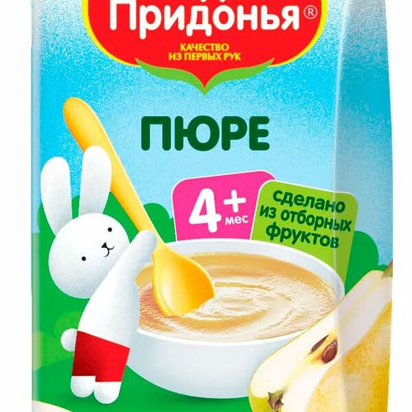 Пюре фруктовое Сады Придонья Груша с 4 месяцев 125 г