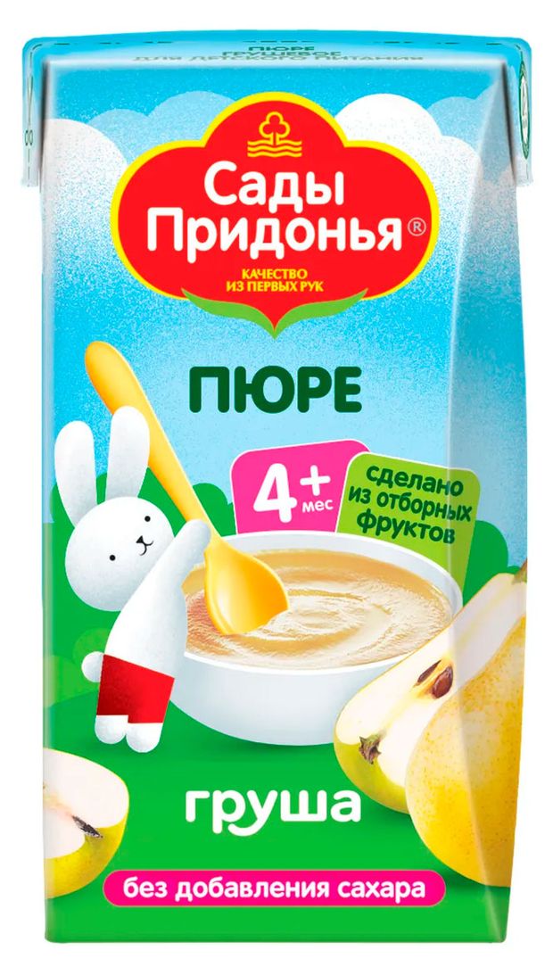 

Пюре фруктовое Сады Придонья Груша с 4 месяцев 125 г