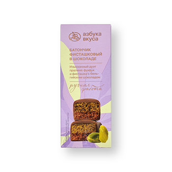 

Батончик Азбука Вкуса фисташковый в шоколаде 50 г