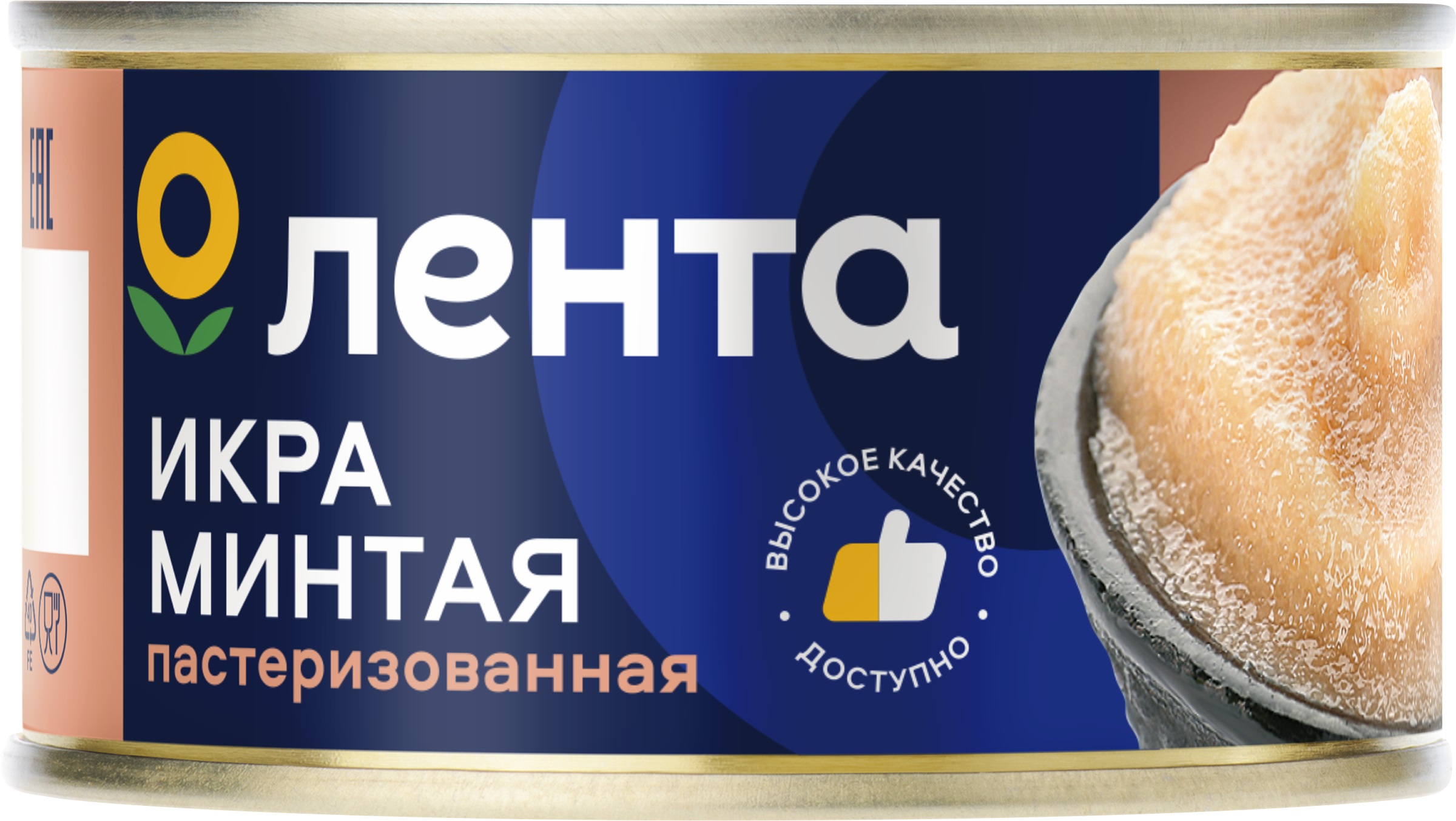 

Икра минтая Лента пробойная соленая 120 г