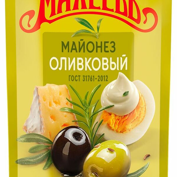 Майонез Махеевъ Оливковый 50.5% 800 мл